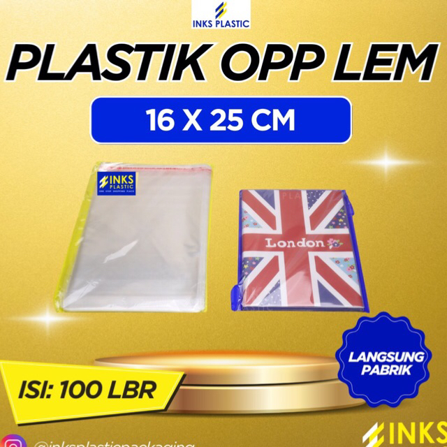 PLASTIK OPP LEM SEAL 16x25