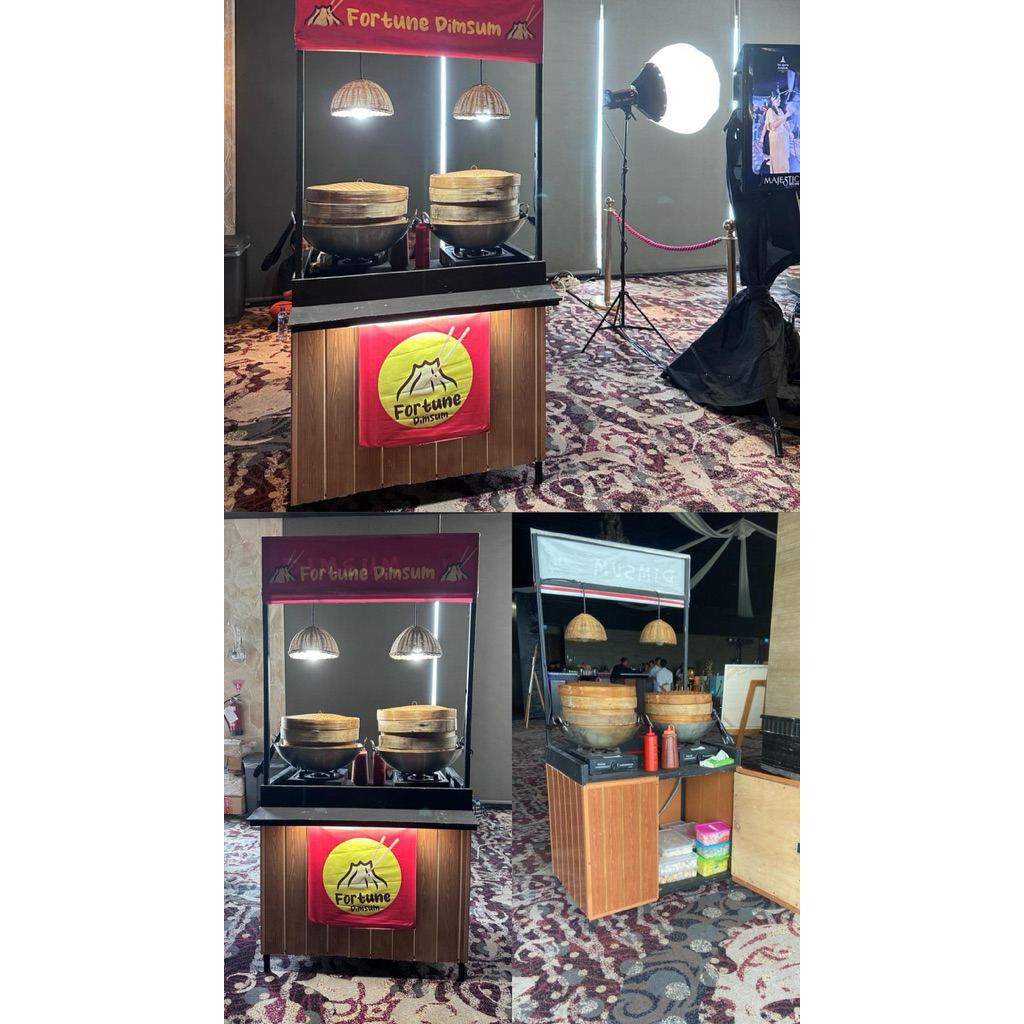 Booth/Gerobak/Rombong kayu bekas dimsum