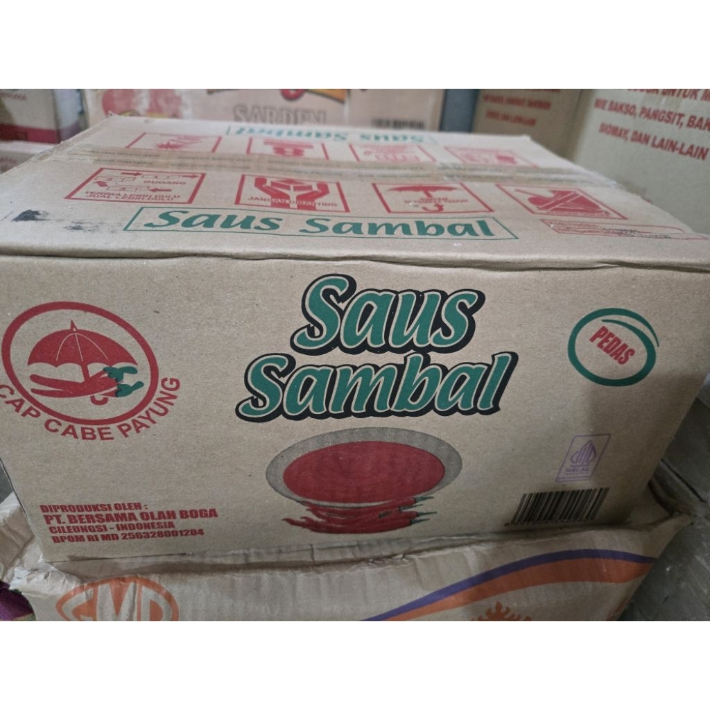 saos sambal cap cabe payung dus an isi 24 pcs sambal cap payung dus an
