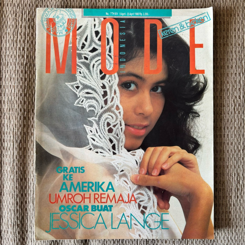 Majalah Mode tahun 1990 - Patrice + Artikel Iwan Fals