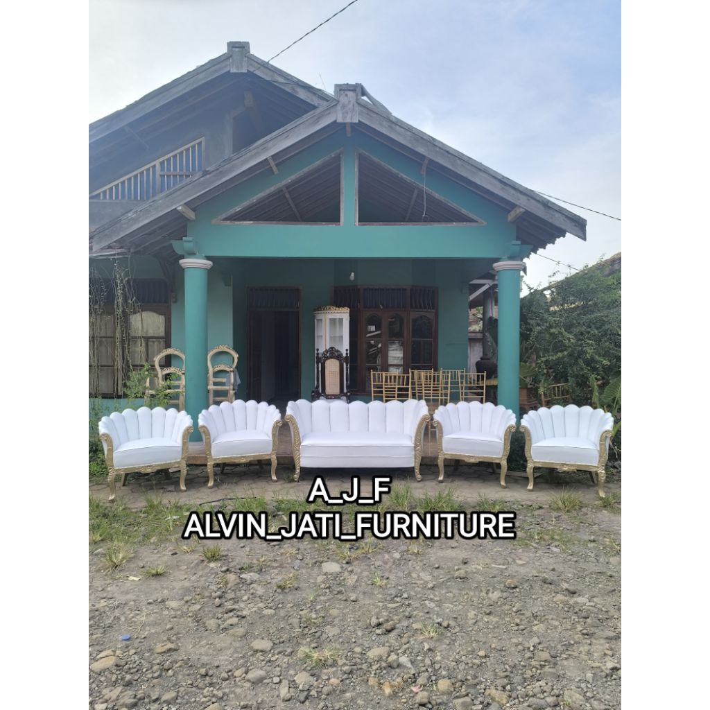 KURSI PELAMINAN KERANG TERBARU/Kursi pelaminan kerang ukir/kursi pelaminan terbaru/kursi pelaminan l