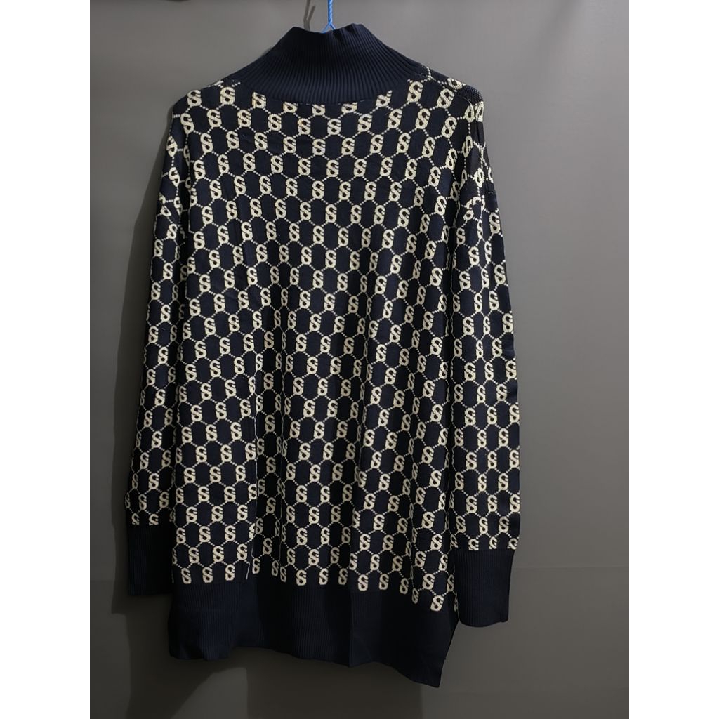 Preloved Signature Comfy Sweater S & Pants M - Navy One Set Buttonscarves (Baca Deskripsi)