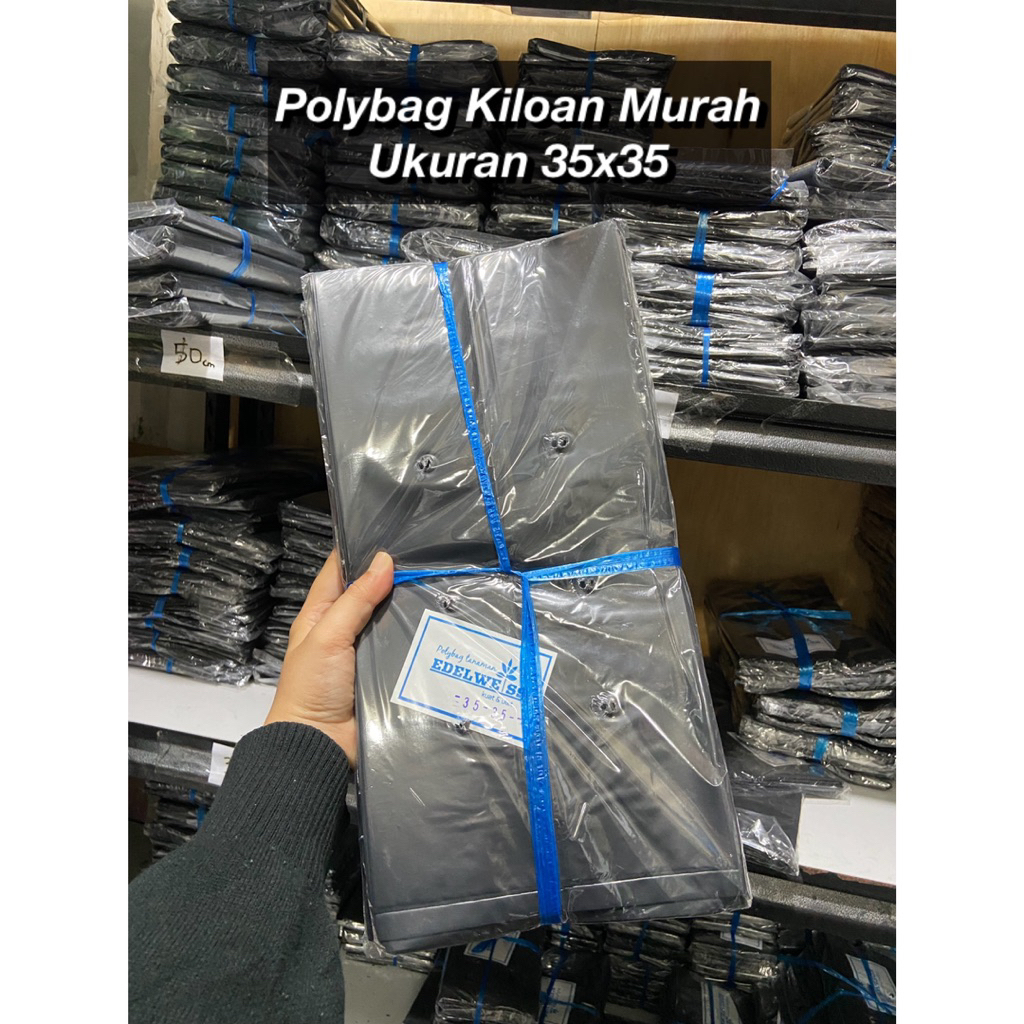 Polybag Ukuran 35x35 isi 40 Lembar-Polybag Kiloan Murah Ukuran 35x35 isi 40 Lembar-Polybag Sayuran M