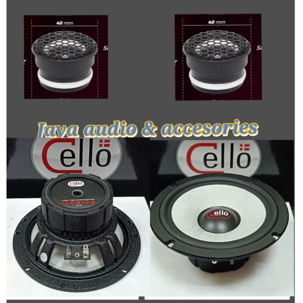 Speaker Midbass Cello TG17 Plus Tweeter Fullrange Cello Solution Pro 1.5inch Tweeter Seri Atas Dari 