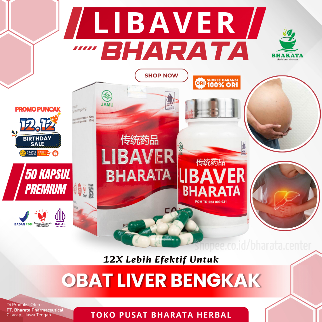 Obat Liver Bengkak Obat Asites Liver Obat Hepatitis HBSAG Kronis Fatty Liver - Libaver Bharata