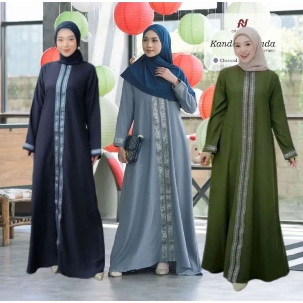 TERBARU GAMIS ABAYA HITAM BORDIR KATUN ELEGAN GAMIS ARABIC MADINA