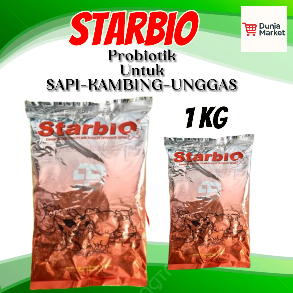 STARBIO PROBIOTIK UNTUK TERNAK RUMINANSIA SAPI KAMBING DOMBA KERBAU DUNIAMARKET