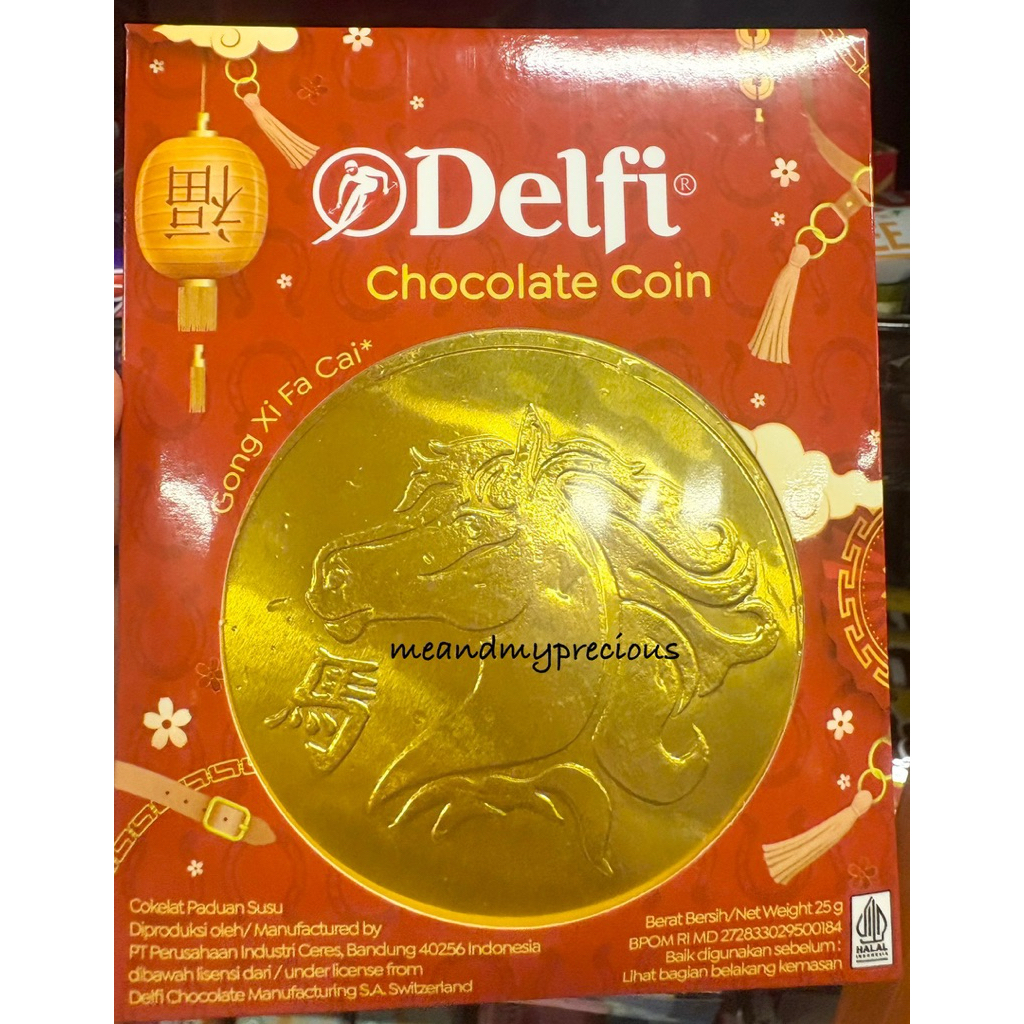 MMP - DELFI BIG COIN GOLD / Delfi coklat koin shio / Chinese New Year koin coklat imlek / koin cokla