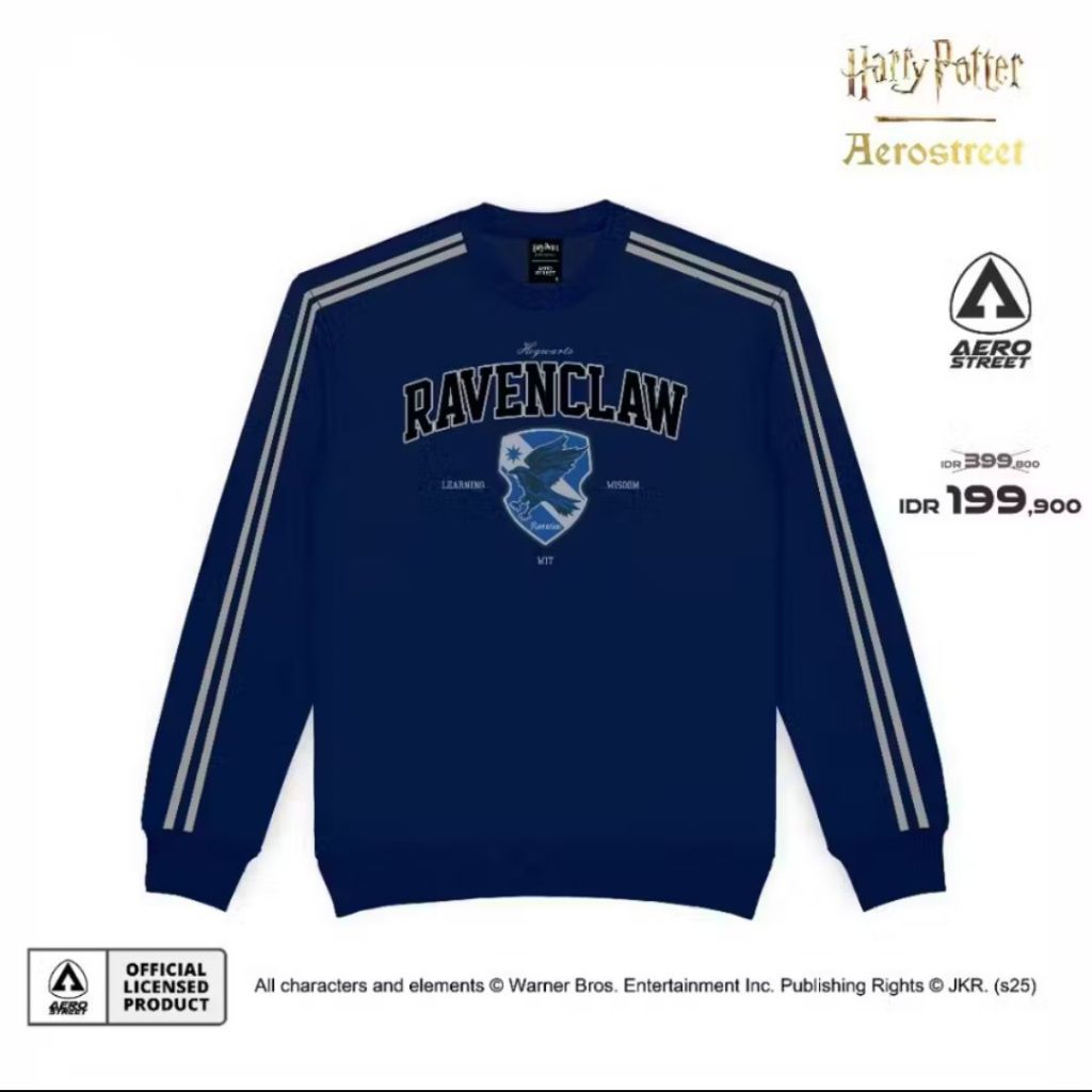 Crewneck Ravenclaw Aerostreet X Harry Potter Sweater Bordir