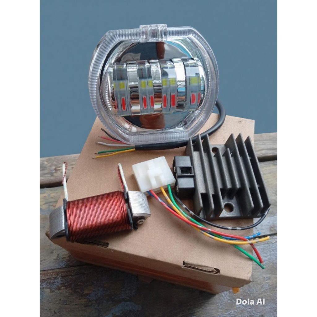 full wave win 100 full wafe win 100 honda win 100 lampu biled ala ori spul 12volt kiprok tiger soket
