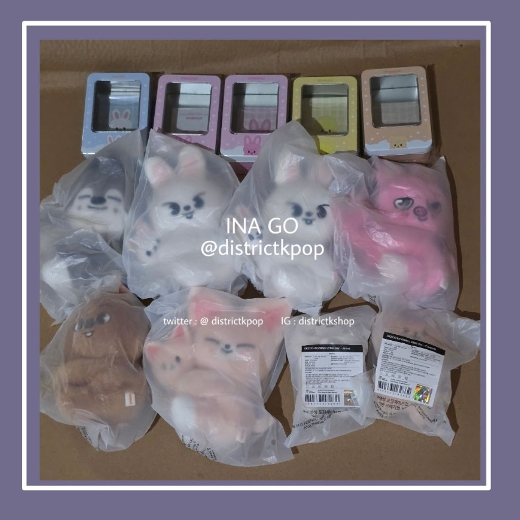 [READY STOCK] STRAY KIDS SKZ DOMINATE CELEBRATE OFFLINE MD SKZOO MAGNET PLUSH TINCASE SET