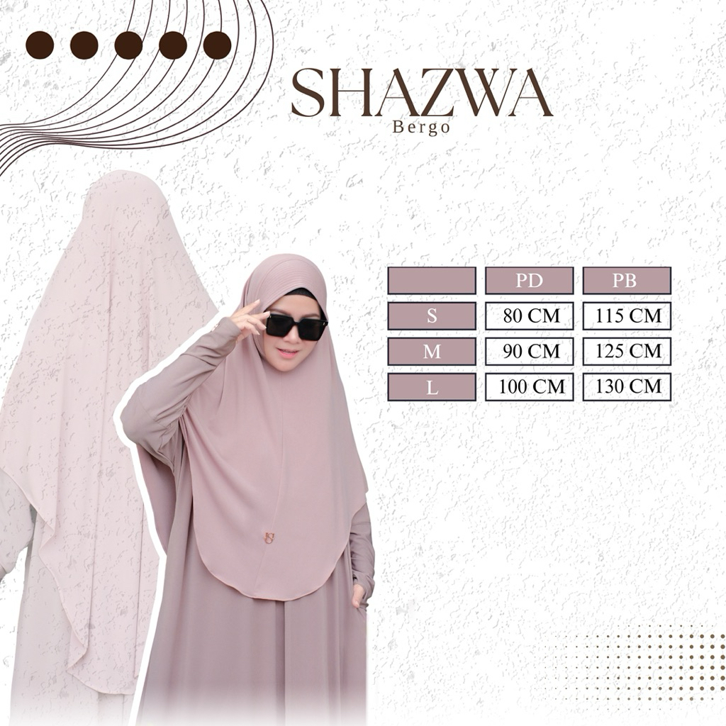 BERGO SHAZWA BY umma syar’i bahan jersey ity