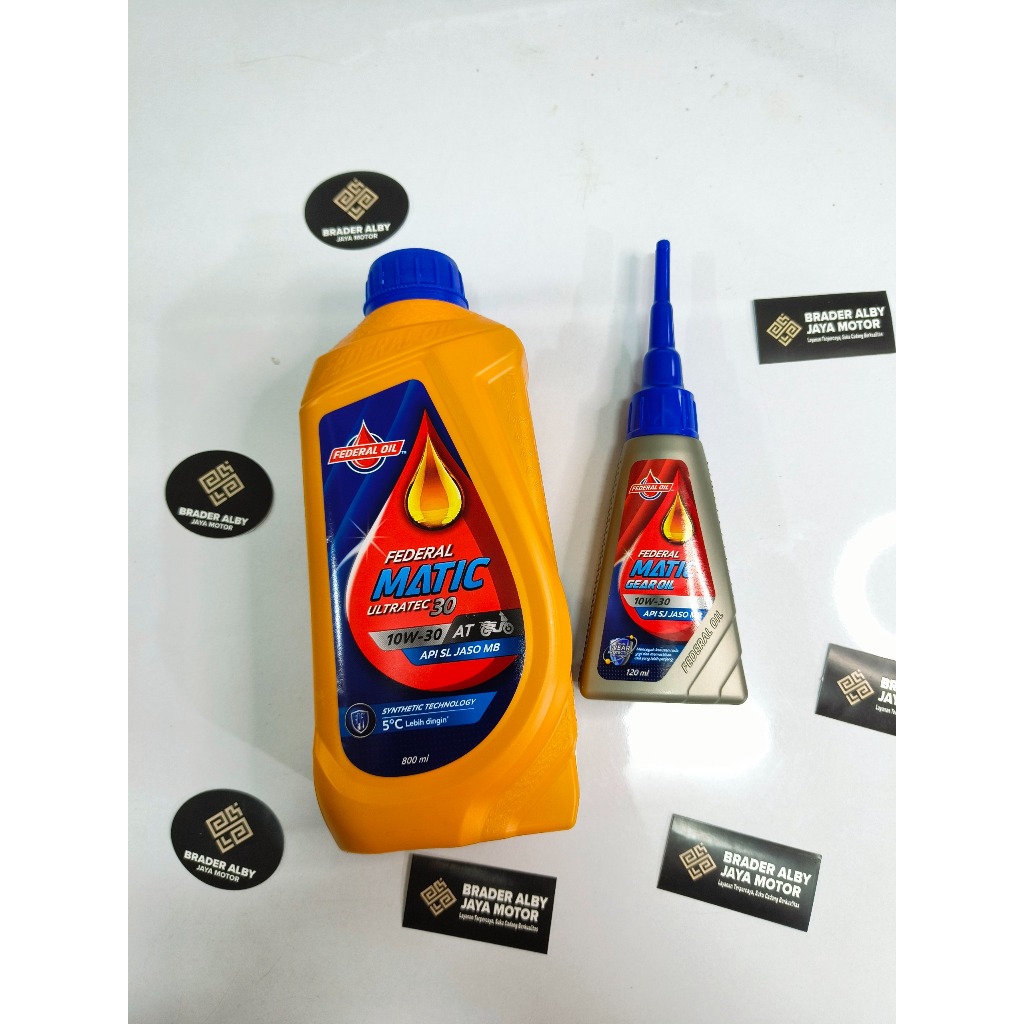 OLI FEDERAL MATIC (ORANGE) + GRATIS OLI GARDAN OLI GEAR FEDERAL