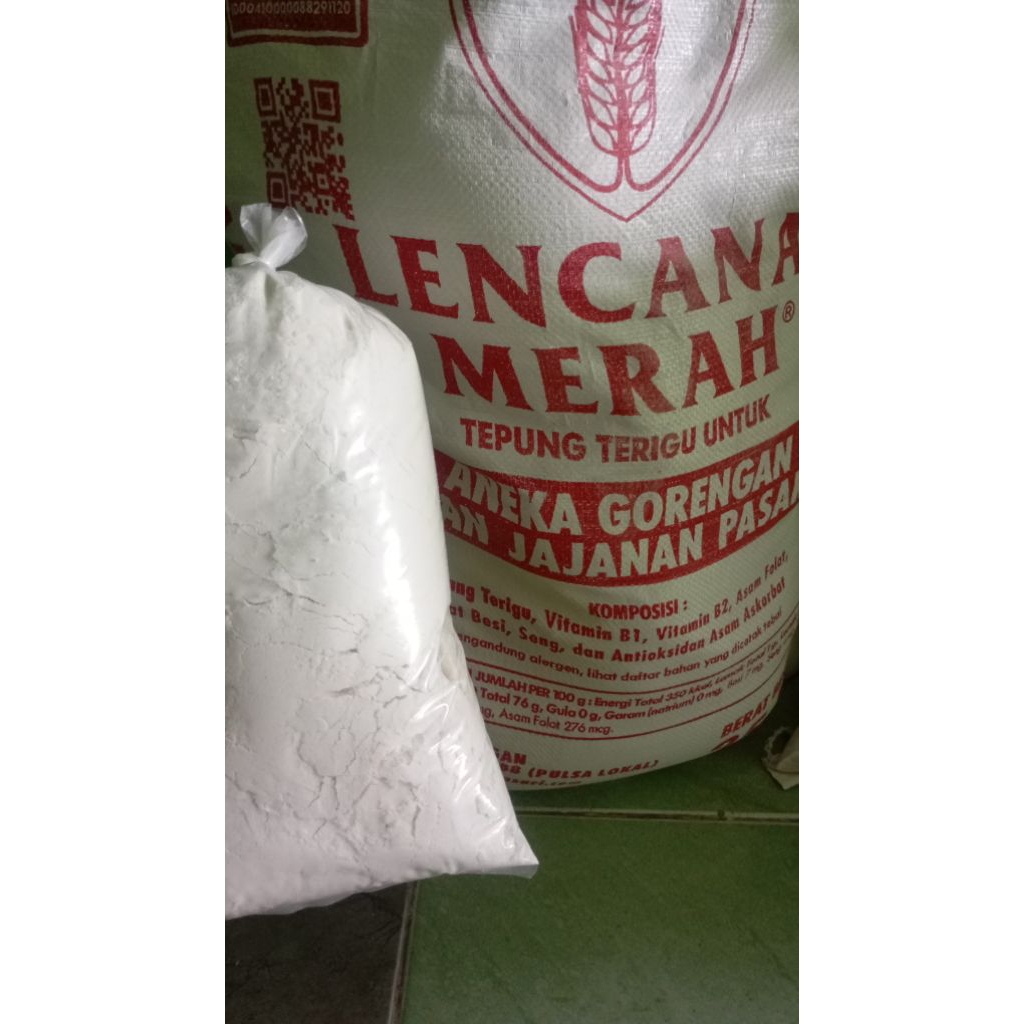 tepung terigu protein rendah Lencana Merah