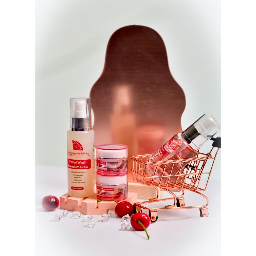 Karisma Beauty Store~Paket Basic Skincare Azruby Whitening Mencerahkan,Memperbaiki Masalah Kulit,Mem