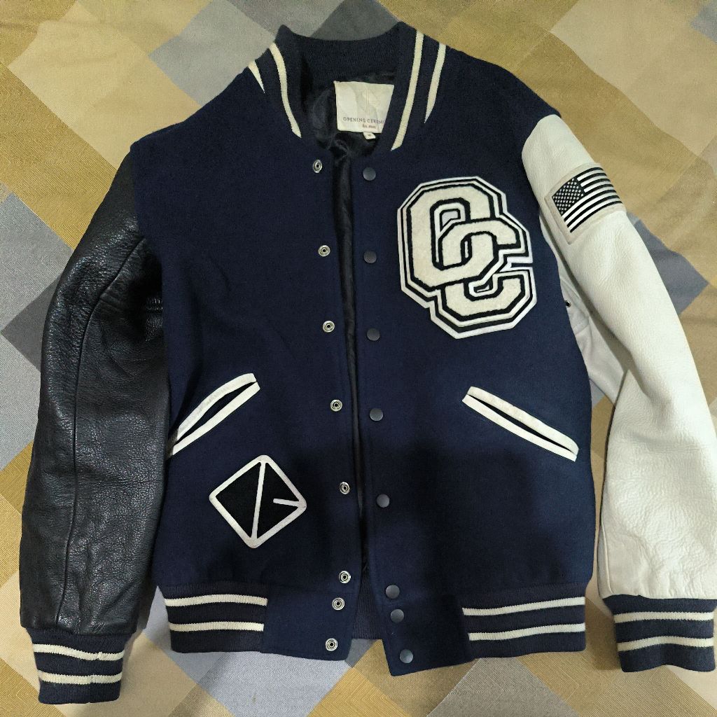 Opening Ceremony Leather Varsity