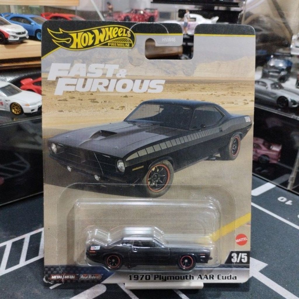 HOT WHEELS PLYMOUTH AAR CUDA PREMIUM FAST&FURIOUS (85)