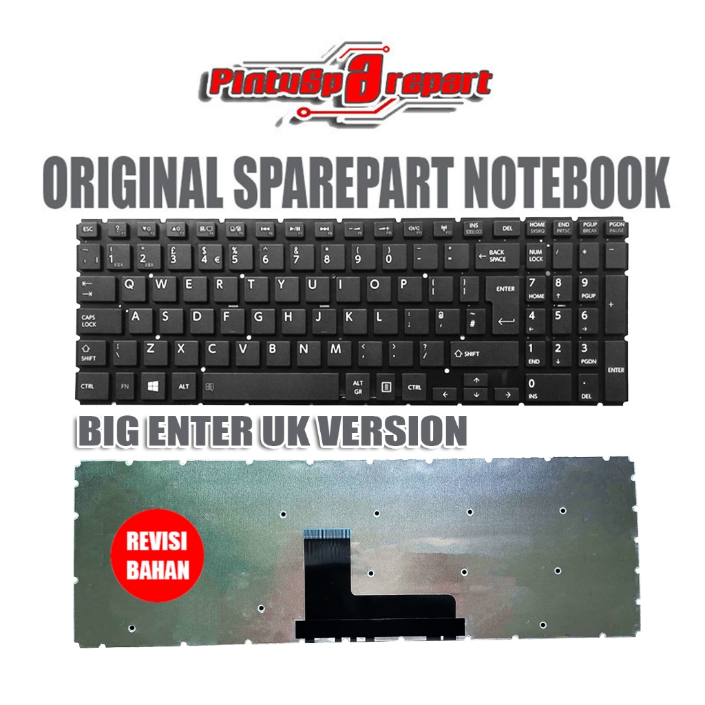 (Genuine Black,White) US UK Original OEM Keyboard Laptop Toshiba C55T C55T-C5300 L50-B L50D-B L50T-B