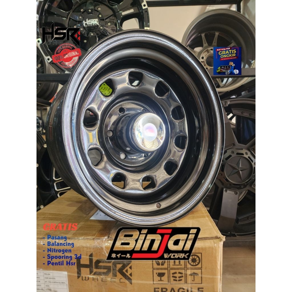 Velg Kaleng Celong HSR MOKUPO RING 15 Hole 6x139.7 cocok di mobil Panter Hilux Strada Triton Toyota 