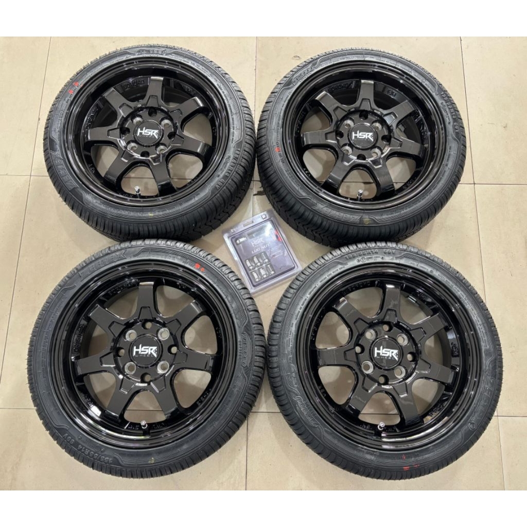 Paketan kumplit racing ring14+ban untuk mobil wuling airev
