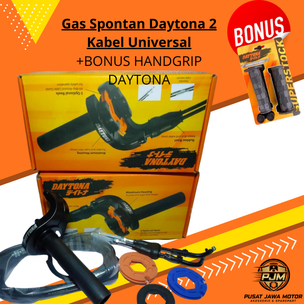 Gas Spontan Daytona Universal matic, sport BONUS handgrip daytona