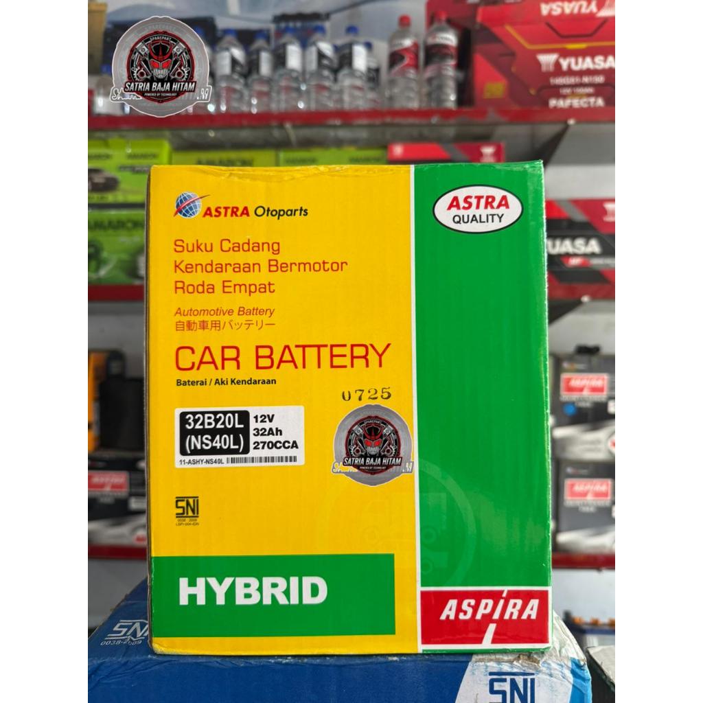 AKI MOBIL ASPIRA HYBRID NS40 / NS40L JAMINAN 100% ORIGINAL ASTRA
