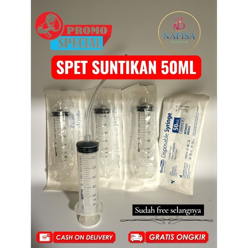 SPET / SUNTIKAN PARFUM UKURAN  50ML  - SUDAH SAMA SELANGNYA - SUNTIKAN PARFUM