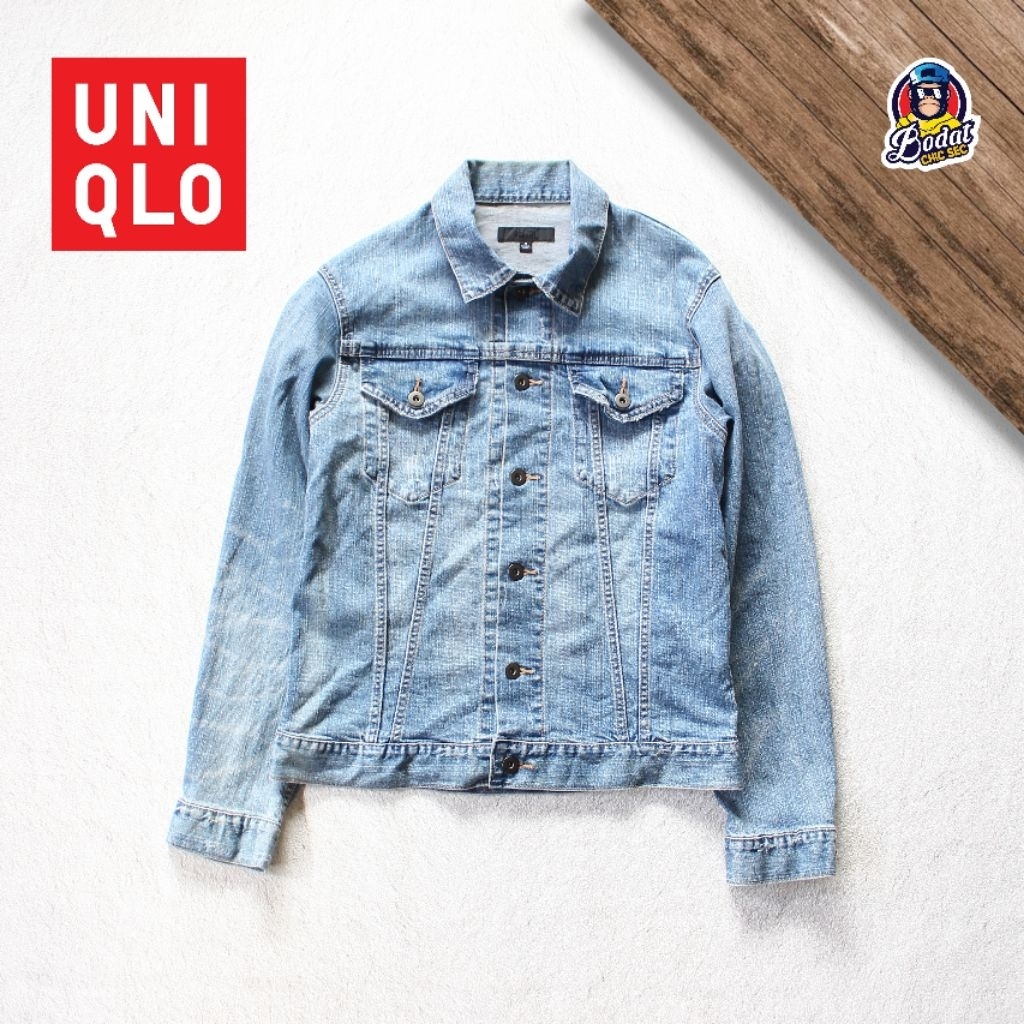 Uniqlo Trucker Denim/Jeans Stretch Jacket