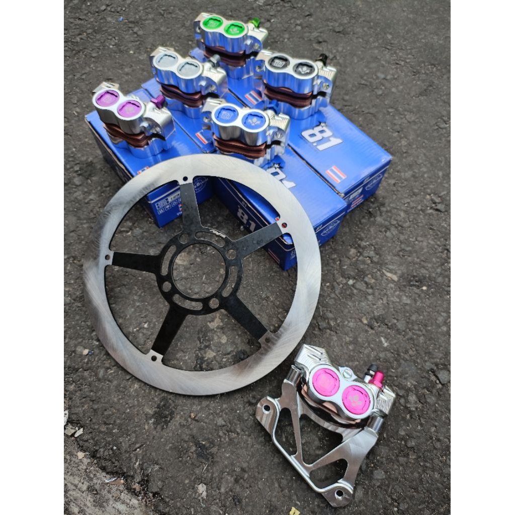 PAKETAN KALIPER 8.1 SWITS FORMULA BREKET 260MM PIRINGAN DISC BUTA 260MM BEAT VARIO SCOOPY  BENUA ALL