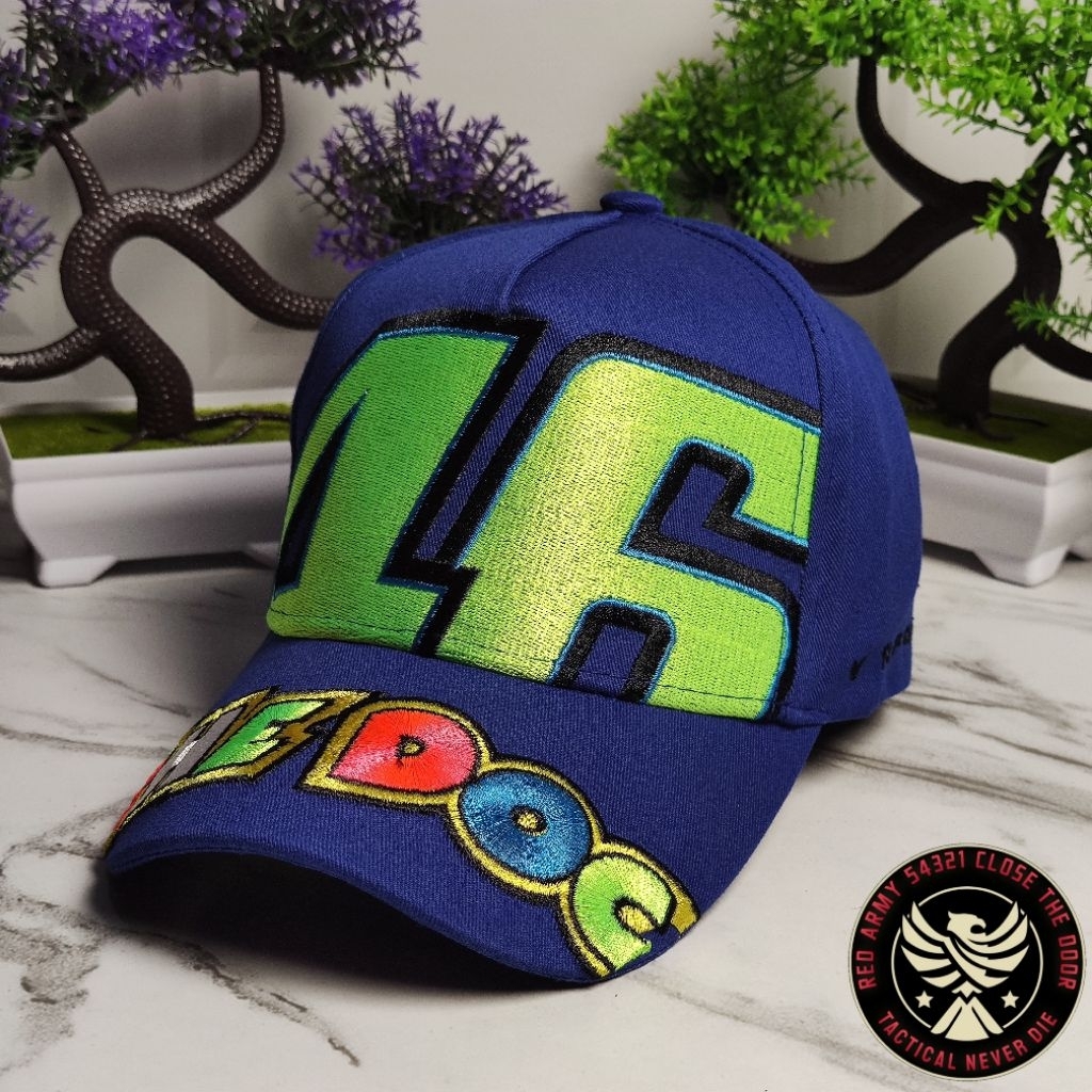 Topi Racing Apparel MotoGP VR FORTYSIX Special Signature ROSSI 46 Baseball Cap Tactical Outdoor Excl