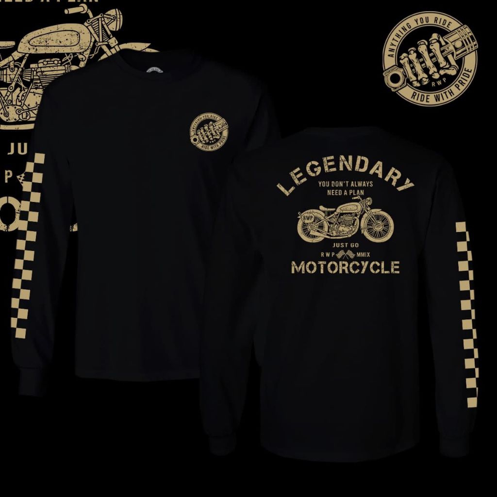 Long Sleeve Lokal Brand LEGENDARY/Brand Bandung LEGENDARY/RIDE WITH PRIDE (LEGENDARY)