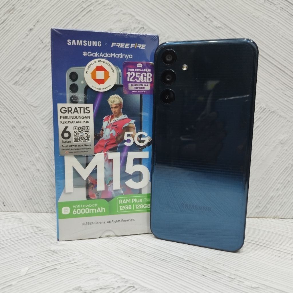 Samsung M15 5G 6/128GB Handphone Second Bekas Fullset
