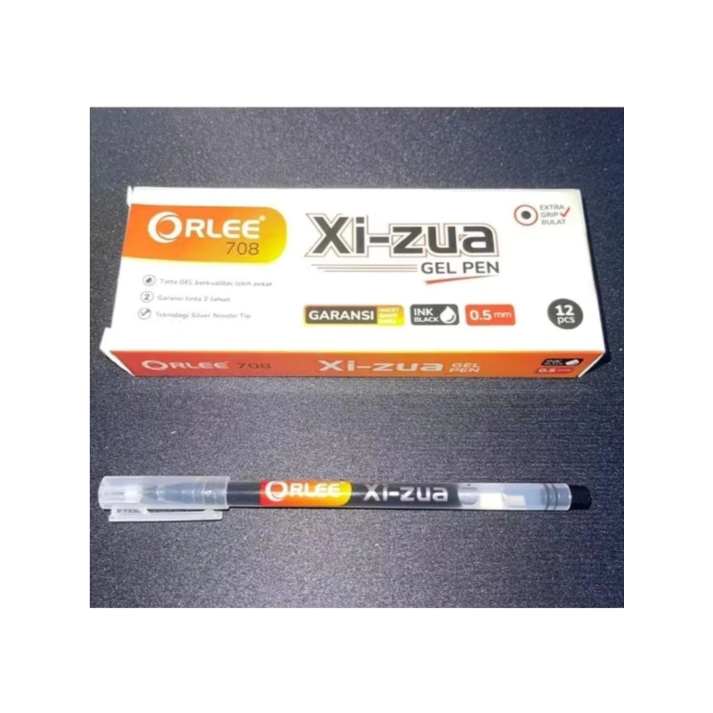Ballpoint Orlee Xi-zua New 0.5 Garansi Get Pen Hitam