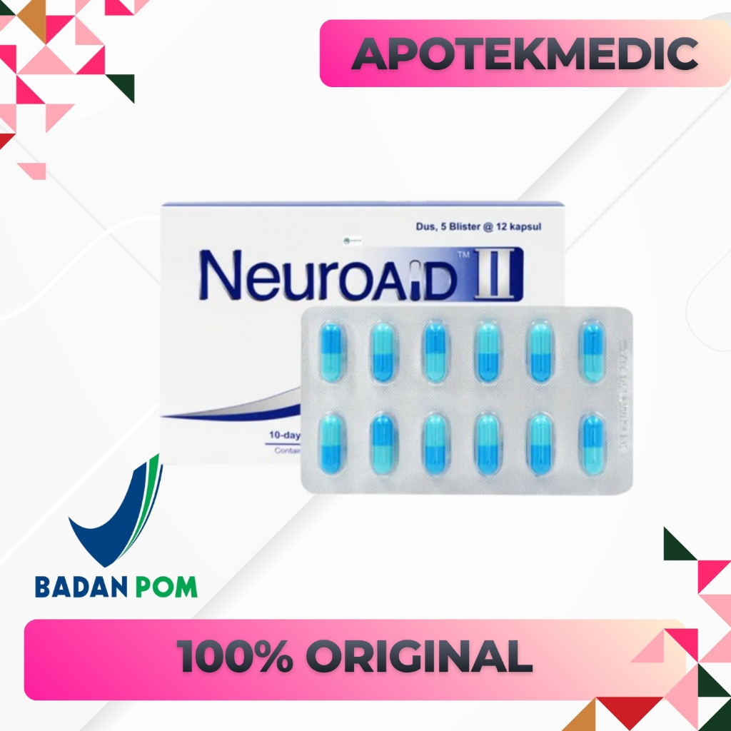 Neuroaid II Mlc 901 Original Obat Stroke Ampuh, Obat Tekanan Darah tinggi Terbaik Dan Tercepat NEURO