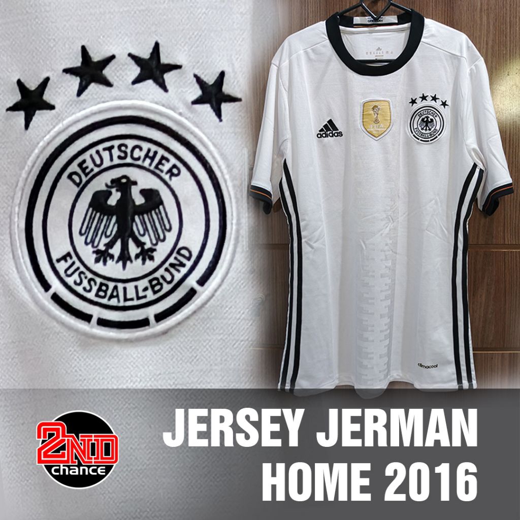 JERSEY BAJU BOLA RETRO TIMNAS JERMAN HOME EURO 2016 GRADE ORI  MURAH