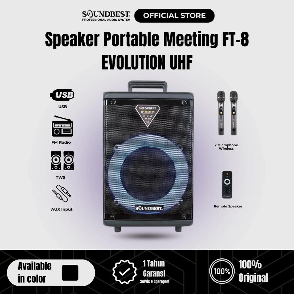 Speaker Portable 8 Inch Soundbest FT 8 Evolution Bluetooth