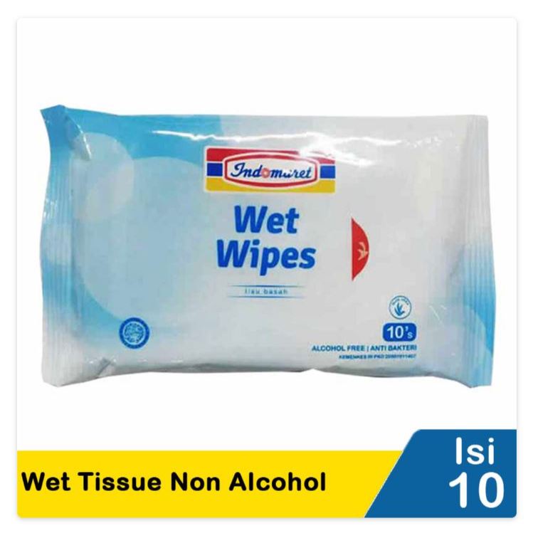 indomaret wet tissue tisu basah 10's non alcohol