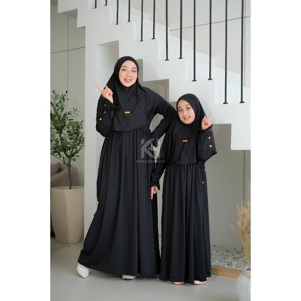 Mecca Kids Gamis Abaya Set Jersey Premium Adem