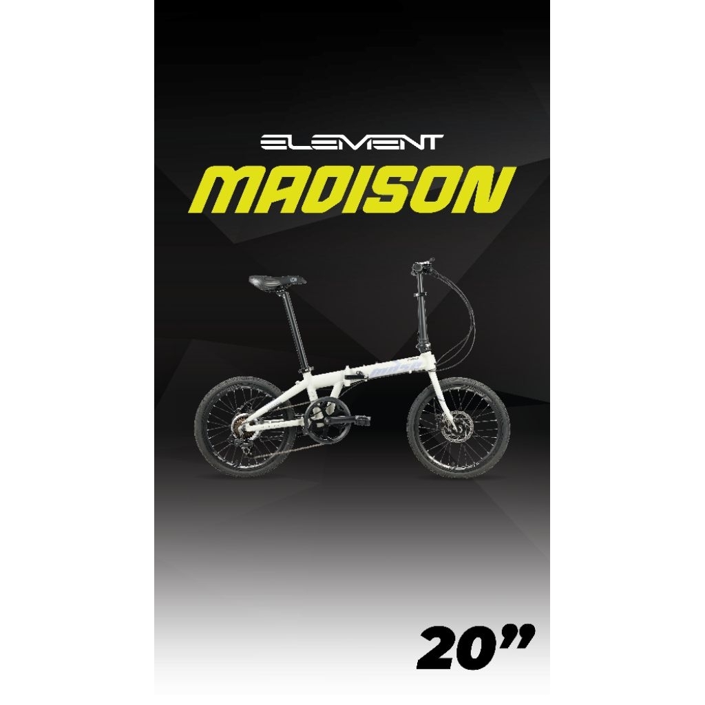 Sepeda Lipat Element 20" Madison 1x7 Speed Shimano - New Ori