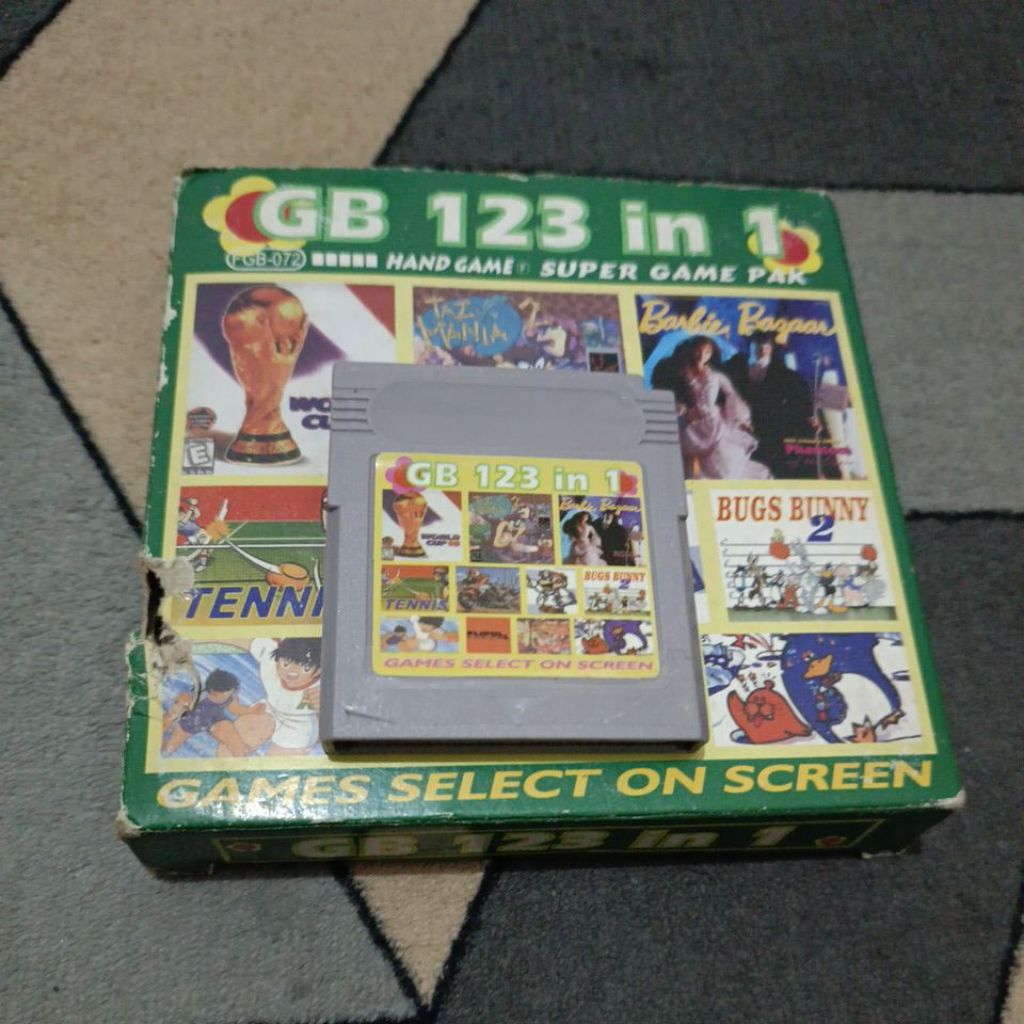 KASET GAMEBOY DMG 123 IN 1 with BOX
