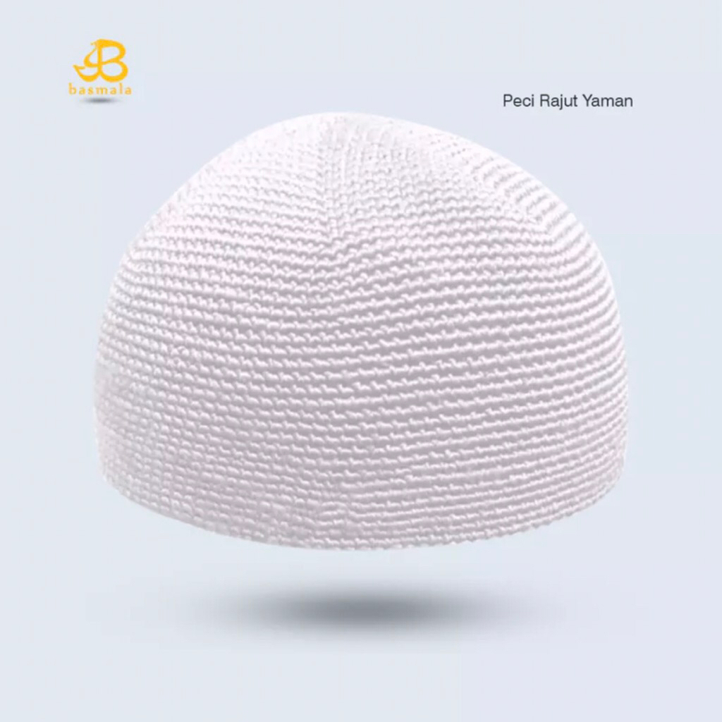 Kopyah Peci Rajut Yaman Oleh Oleh Haji Songkok Putih Remaja Dewasa
