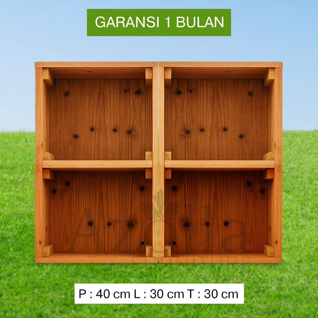 P:40 L:30 T:30 rak susun serbaguna kotak kayu kotak penyimpanan rak kotak kayu rak buku rak sepatu r