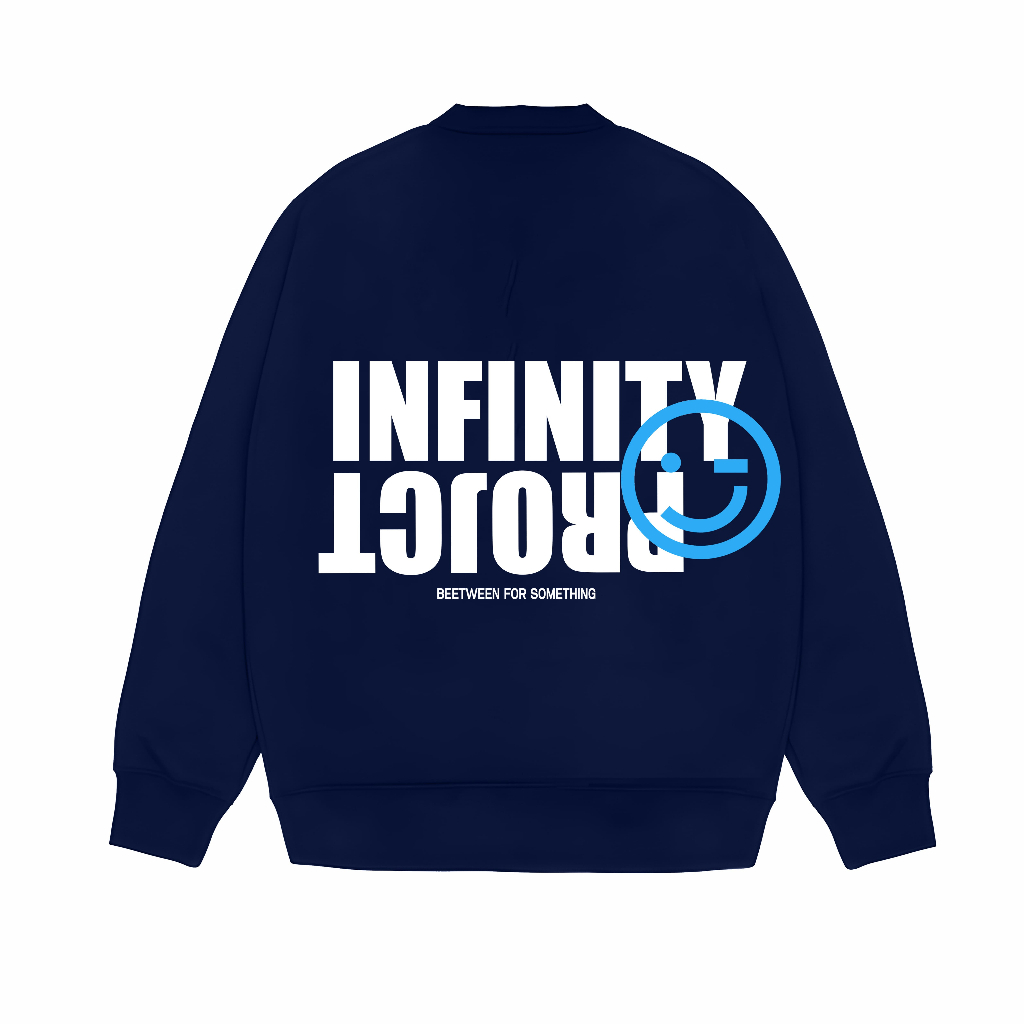 Infinity project l Sweater Crewneck Unisex - Collage Crewneck Between Navy