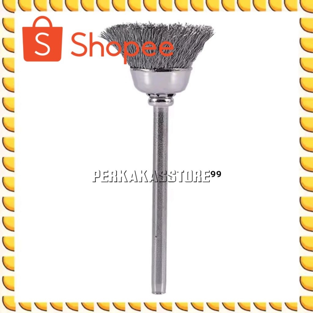 sikat kawat mini mangkok silver mata bor sikat mini brush sikat mini grinder