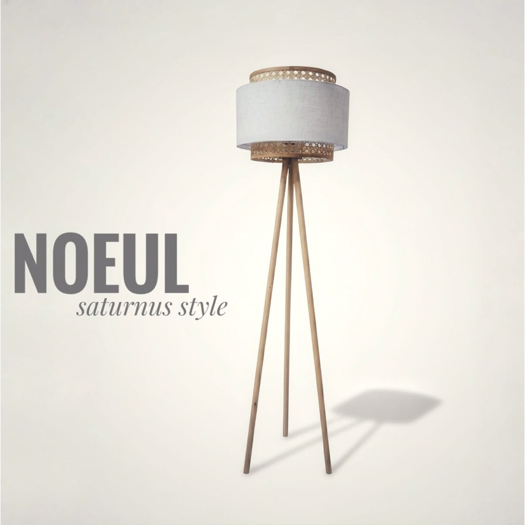 NOEUL (saturnus style) | lampu lantai | standing lamp | floor lamp | lampu kayu | lampu bambu | lamp