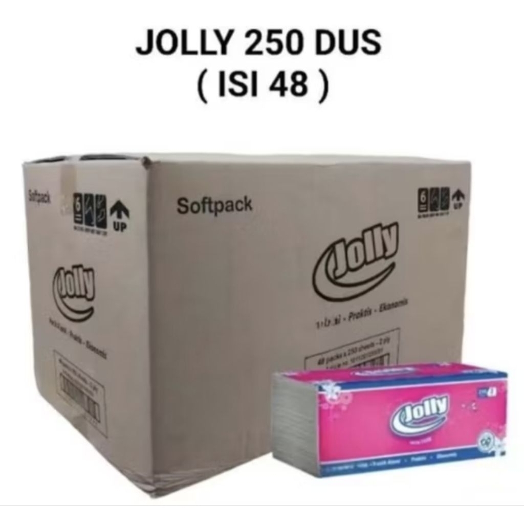 Tissue Jolly 250sheet (1dus)