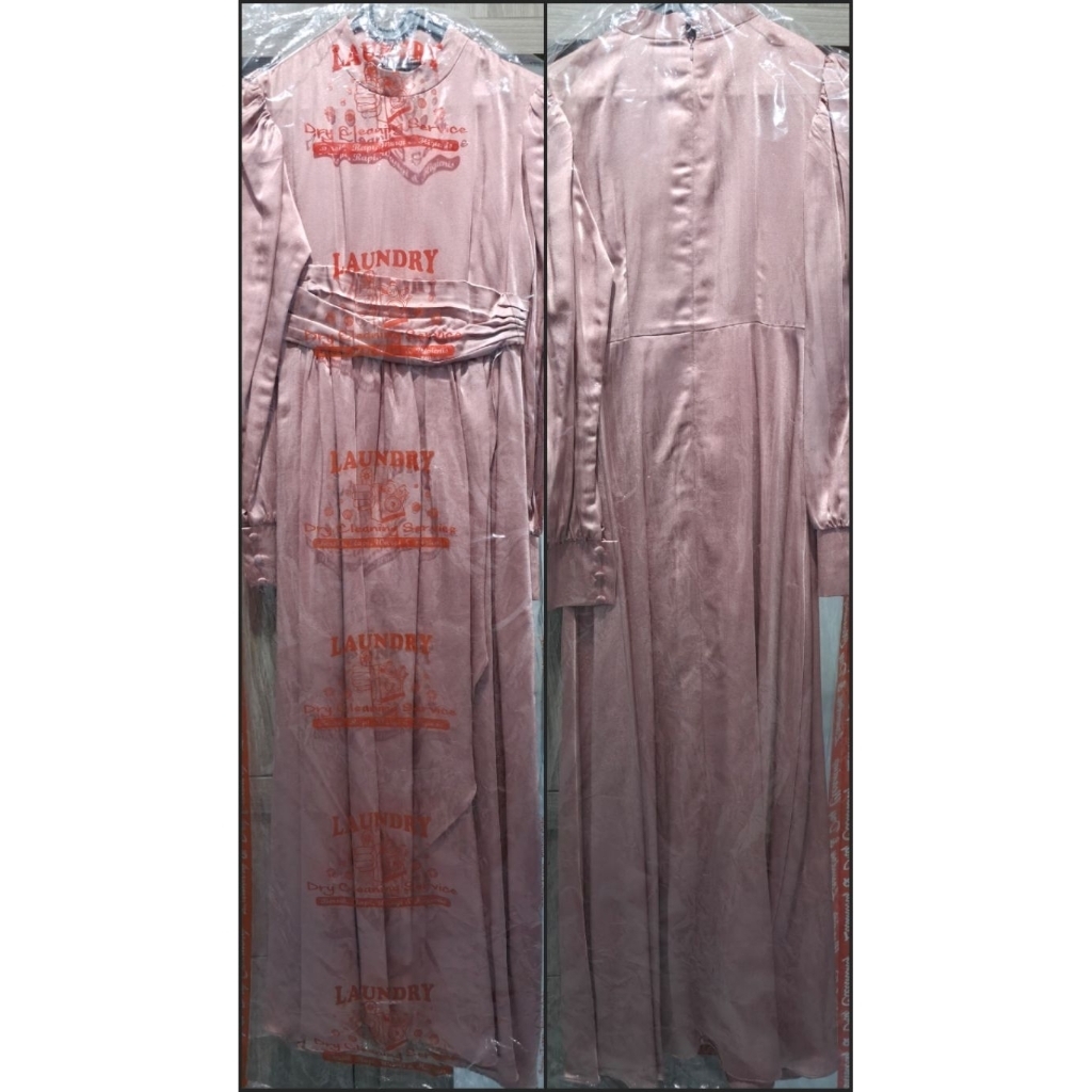 Maxi dress/Gaun panjang - Rose gold
