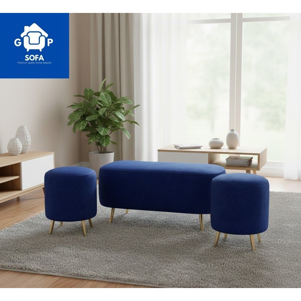 Sofa Set Mini Ruang Tamu  / Sofa Murah / Stool aesthetic / Sofa Tamu mini