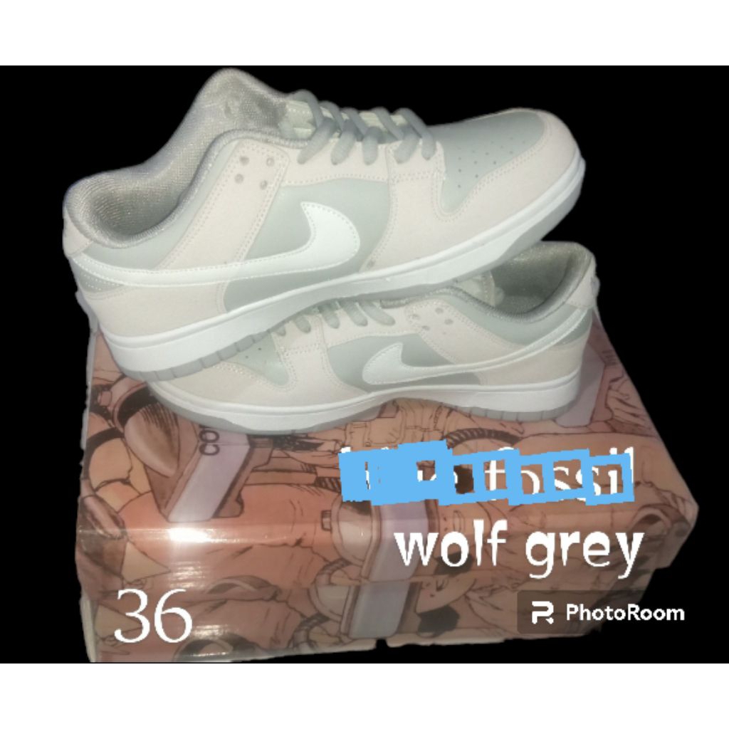 sepatu sneakers sb wolf grey premium