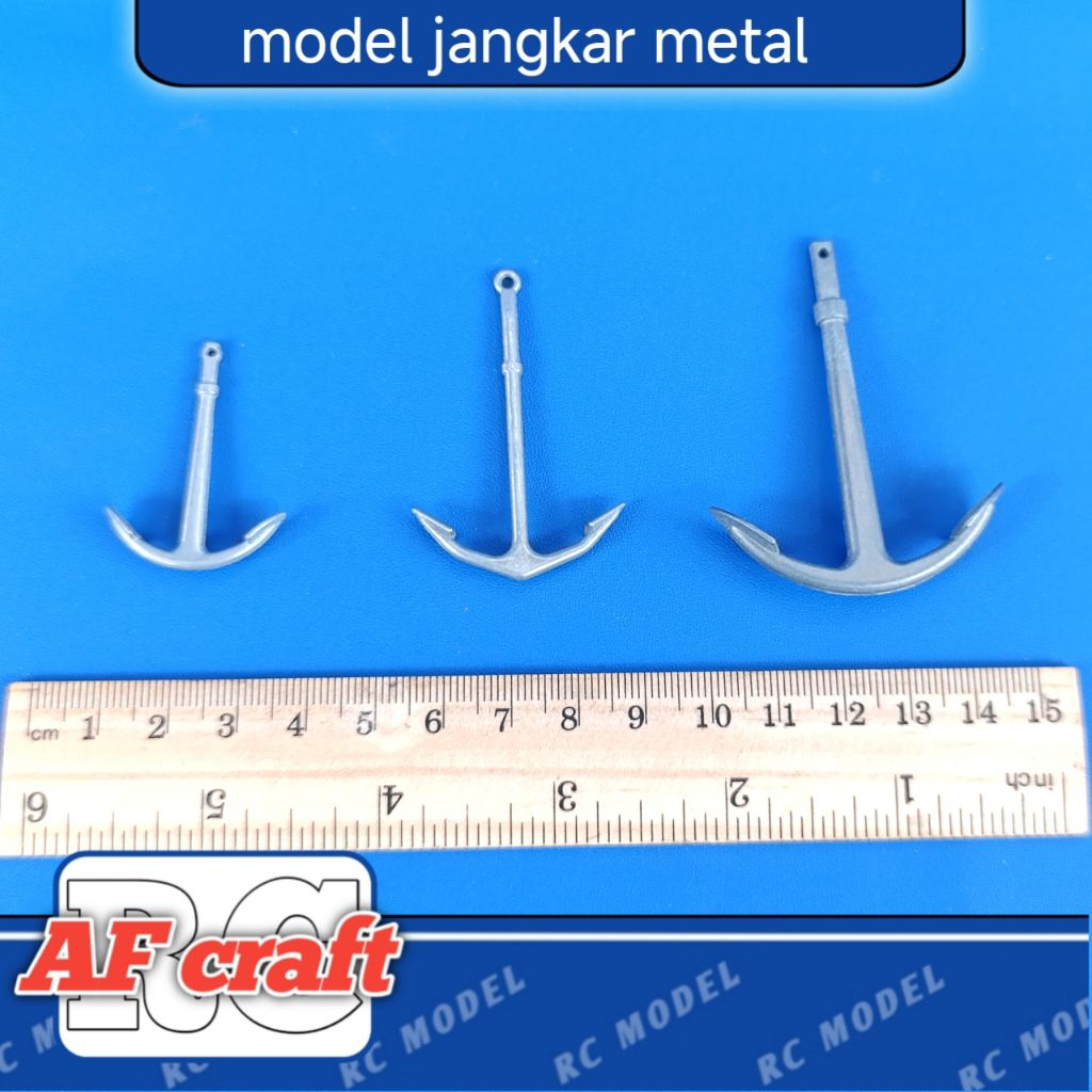 miniatur model jangkar metal tahan karat rc boat
